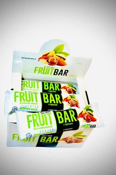 Батончики FRUIT BAR Мюслі З горіхами глазуровані 12 шт 300 г