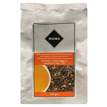 Чай Rioba Mango Green Tea зеленый с ароматом манго 250г