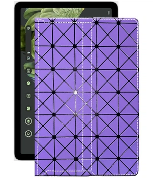 Чохол з екошкіри для планшету Google Pixel Tablet Фіолетовий ромб