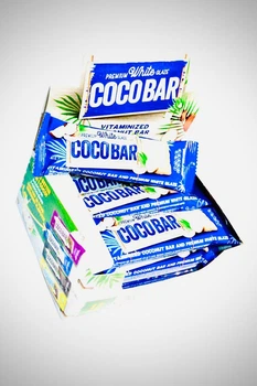 Батончики COCO BAR Кокосові у білій кондитерській глазур 12 шт 480 г