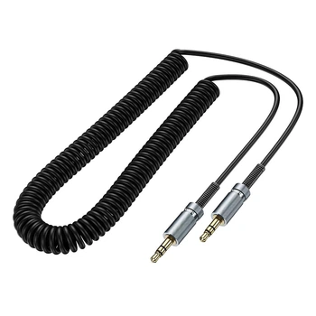 Аудиокабель 3,5 на 3,5 HOCO UPA31 Cindy spring audio cable mini jack 3,5 mm на mini jack 3,5 mm (3m). Black