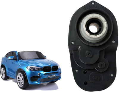 Silnik z przekładnią LEAN Toys do auta Aku BMW X6M prawy Black 9148 (5904204751988)