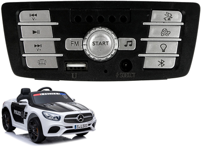 Музична панель LEAN Toys для поліцейської машини Mercedes SL500 з акумулятором 12868 (5905323210912)