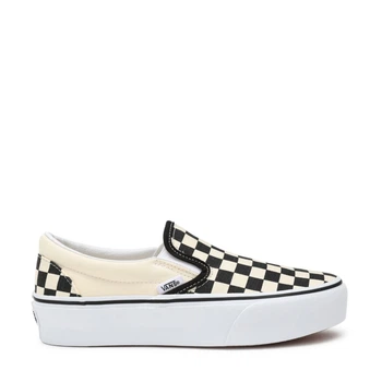 Чоловічі кеди Vans Slip-On Classic Platform Checkerboard Black/White 40 Чорний VN00018EBWW1