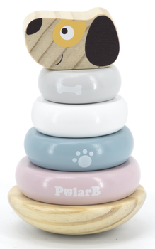 Drewniana piramidka Viga PolarB Piesek 44042 (6971608440427)