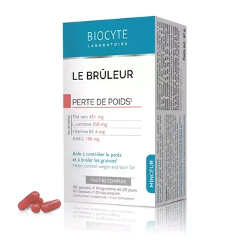 Biocyte Le Bruleur — жироспалюючий комплекс для схуднення та контролю ваги, 60 капсул