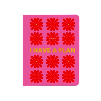 Планер Orner I HAVE A PLAN А5+ 248 листов розовый с цветами