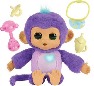 WowWee Fingerlings Мягкая интерактивная обезьянка Санни Care 'n' Cuddles Interactive Baby Monkey Sunny