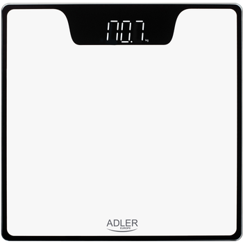 Напольные электронные весы Adler AD 8174 до 180кг 2хААА автовыключение White (AD8174W)