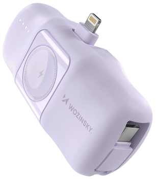 Powerbank Wozinsky WF16-YLS 5000mAh 15W Lightning Fioletowy (WF16-YLS_PUR)