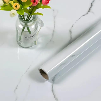 Самоклеящаяся пленка Supretto Мрамор 3м х 0.60м, белый