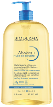 Олія для душу ультрапоживне Bioderma Atoderm Huile de douche 1 л