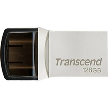 USB флеш накопитель Transcend 128GB JetFlash 890 Silver USB 3.1/Type-C