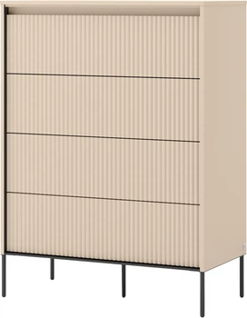 Комод Frisco Тренд 930х470х1250 мм с подсветкой Бежевый 4ш (43892-TS-04)