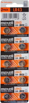 Bateria alkaliczna Maxell LR43 10 szt (775012.00.CN)