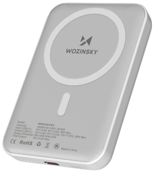 Powerbank Wozinsky Magnetic MagSafe 10000 mAh 20 W White (WRW349YWS)