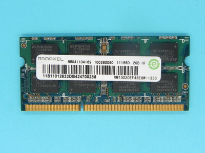 Оперативная память RMT3020EF48E8W-1333 RAMAXEL 1333 MHz SODIMM DDR3 PC3 2GB для ноутбука. (05141) Б/У