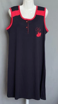 Туніка чорна з серцем XL Fawn