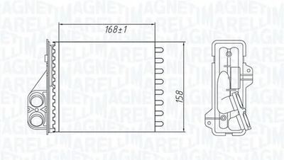 Радиатор печки Magneti Marelli (350218479000)