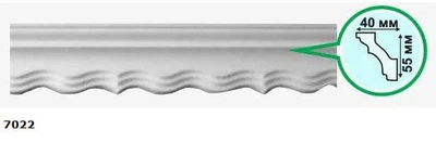 Стельовий плінтус Comfort Plast 7022 55х40 2м
