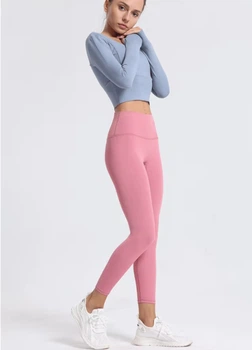 Женские спортивные леггинсы Basic Sport C2 (1852-42-01) Розовый M No Brand (42)