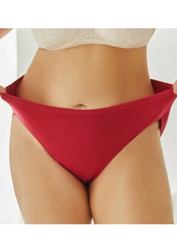 Женские хлопковые трусики слипы батальные Your Own Comfort (1842-60-02) Бордовый 3XL FINETOO (60)