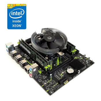 Комплект: Материнская плата Machinist X99 PR9-H (Unlock Turbo Boost) / LGA2011-3 / Intel Xeon E5-2630 v3 (8 (16) ядер по 2.4 - 3.2 GHz) / 16 GB DDR4 + Кулер ID-Cooling DK-01 б/у