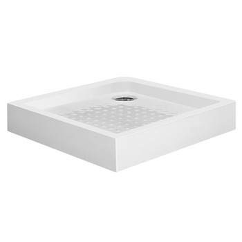 Душевой поддон Eger Vi`z 80x80x15 см квадратный, в комплекте с сифоном white 599-0808S