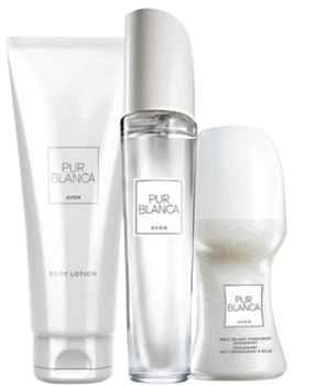 Подарочный парфюмерно-косметический набор Pur Blanca AVON для женщин, 50/125/50мл