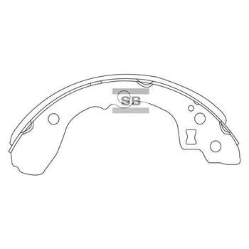 Тормозные колодки барабанные HI-Q (SA134)