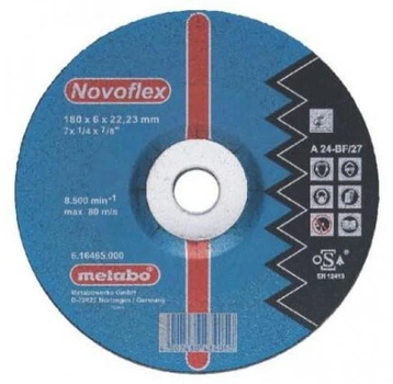 Круг зачисний МЕТАБО 180*6,0*22 сталь SP-Novoflex 617246000