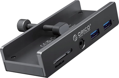 Hub USB Orico Clamp-mounted USB-C / 2x USB-A 3.0, + SD&TF + 3.5mm Audio (MH5PMM)