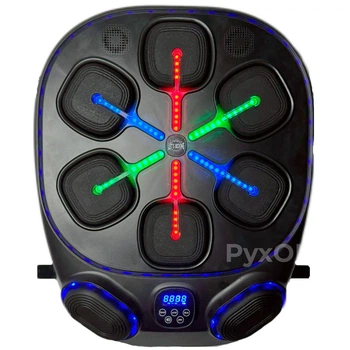 Настенный интерактивный боксерский тренажер Boxing Pro 8 целей с LED-дисплеем, Bluetooth и счётом калорий