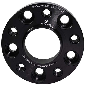 Колесная проставка-адаптер ALFARRO 1 шт. 35 мм PCD 5x120 DIA 72.6 с футорками 14x1.25 для BMW (Кованая)