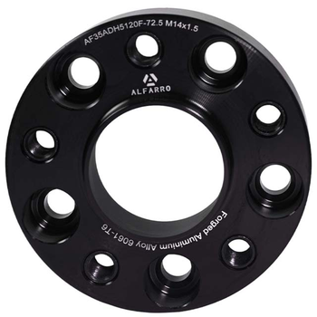 Колесная проставка-адаптер ALFARRO 1 шт. 35 мм PCD 5x120 DIA 72.6 с футорками 14x1.5 для BMW (Кованая)