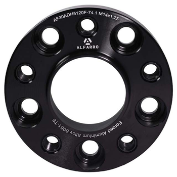 Колесная проставка-адаптер ALFARRO 1 шт. 30 мм PCD 5x120 DIA 74.1 с футорками 14x1.25 для BMW (Кованая)