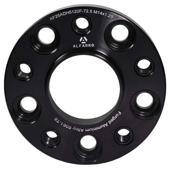 Колесная проставка-адаптер ALFARRO 1 шт. 25 мм PCD 5x120 DIA 72.6 с футорками 14x1.25 для BMW (Кованая)