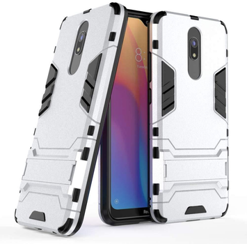 Чохол Iron для Xiaomi Redmi 8 Бампер протиударний Silver Без бренду