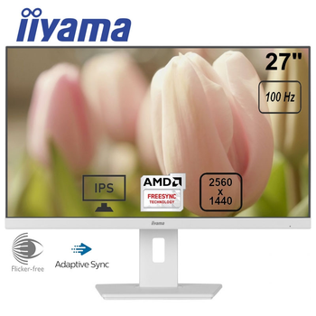 Монитор iiyama XUB2792QSU-W6 безрамочный IPS 2560x1440 QHD 27" / 4W