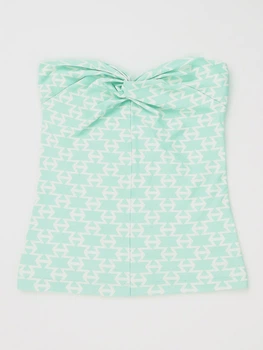 Топ H&M XS мятно белый 506224467