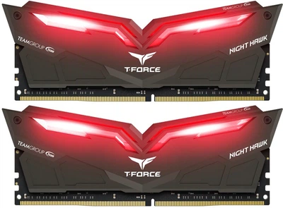 Оперативная память Team T-Force NightHawk DDR4-3000 32768MB PC-24000 (Kit of 2x16384) Red LED (THRD432G3000HC16CDC01)