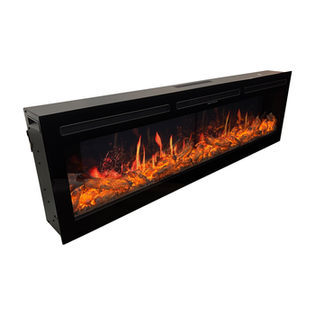 Электрокамин с обогревом Royal 5D V-Art 60 L (1500x450x165) с 5D эффектом пламени, звуком, дровами и эффектом тления, цветами и вариантами реалистичного пламени (5DVART60L)