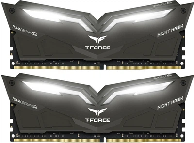 Оперативная память Team T-Force NightHawk DDR4-3200 16384MB PC-25600 (Kit of 2x8192) White LED (THWD416G3200HC16CDC01)
