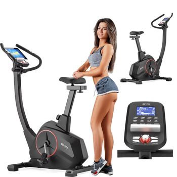 Велотренажер Gymtek XB4000 червоний. Електромагнітний, 18 рівнів, до 150 кг, для дому, кардіо, Bluetooth