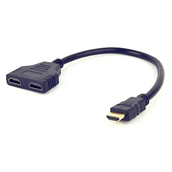 Кабель-разветвитель Cablexpert HDMI - 2хHDMI (M/F), 0.3 м, Black (DSP-2PH4-04)