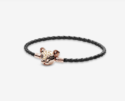 Шкріняний браслет Pandora з застібкою Rose Пандора Сяюча левиця 588053CBK-S (17)