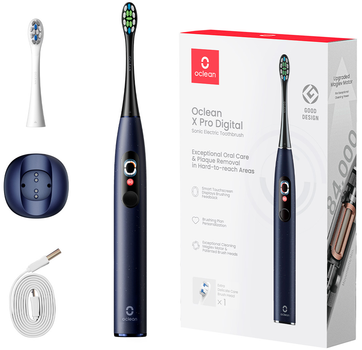 Зубная щетка Oclean X Pro Digital Dark Electric Toothbrush Blue (6970810553482)