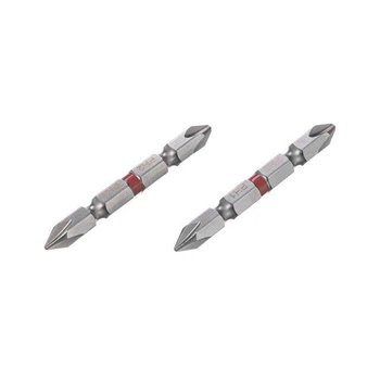 Комплект двухсторонних бит для шуруповерта PH2/PH1 1/4"*60мм, S2, уп. 2 ед., STORM INTERTOOL VT-0230