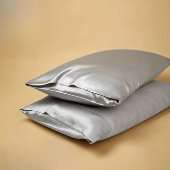 Шелковая наволочка Diana Textile 1 шт, Серый, 50x70 см
