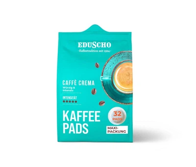 Кофе в чалдах Eduscho Kaffeepads Caffè Crema 32 монодоз Philips Senseo 62 мм